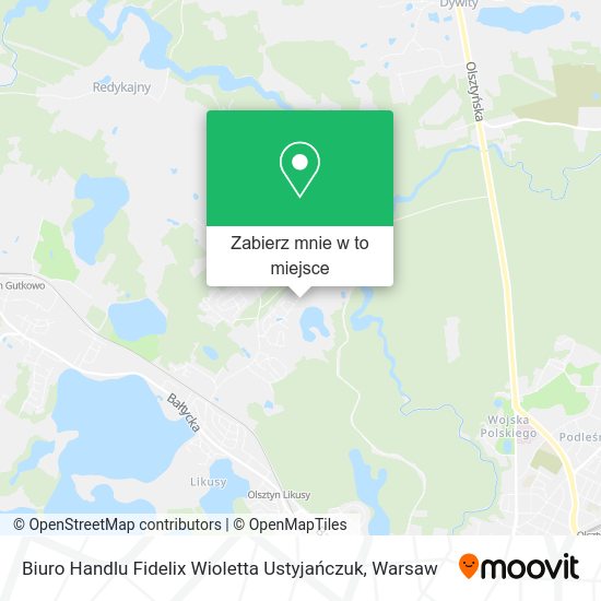 Mapa Biuro Handlu Fidelix Wioletta Ustyjańczuk