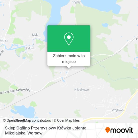 Mapa Sklep Ogãlno Przemyslowy Krãwka Jolanta Mikolajska