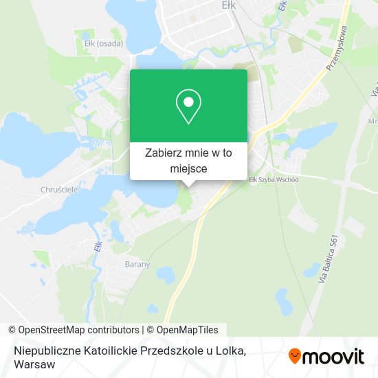 Mapa Niepubliczne Katoilickie Przedszkole u Lolka