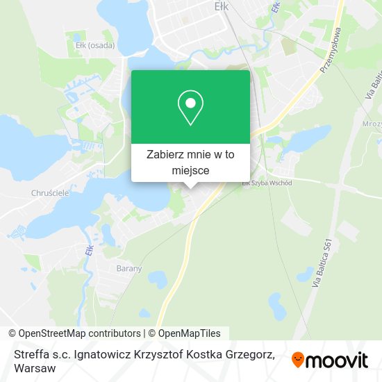 Mapa Streffa s.c. Ignatowicz Krzysztof Kostka Grzegorz