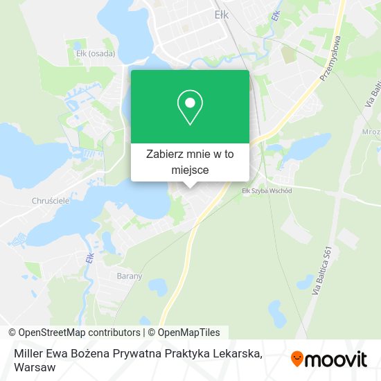 Mapa Miller Ewa Bożena Prywatna Praktyka Lekarska