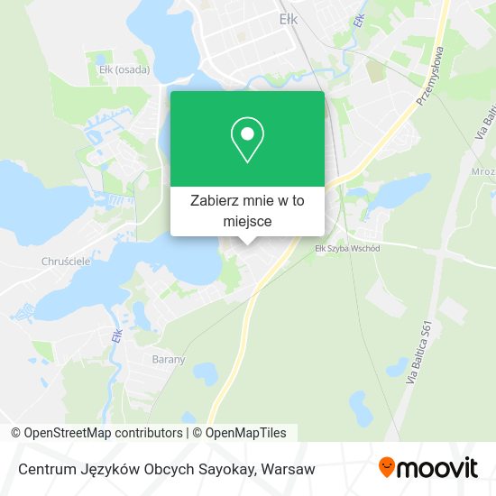 Mapa Centrum Języków Obcych Sayokay