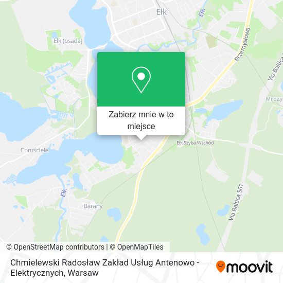 Mapa Chmielewski Radosław Zakład Usług Antenowo - Elektrycznych