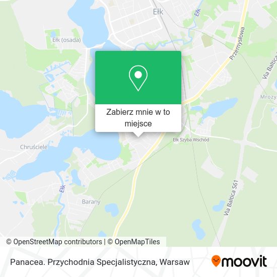 Mapa Panacea. Przychodnia Specjalistyczna