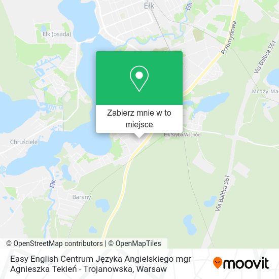 Mapa Easy English Centrum Języka Angielskiego mgr Agnieszka Tekień - Trojanowska