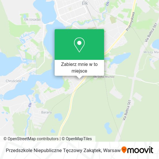 Mapa Przedszkole Niepubliczne Tęczowy Zakątek