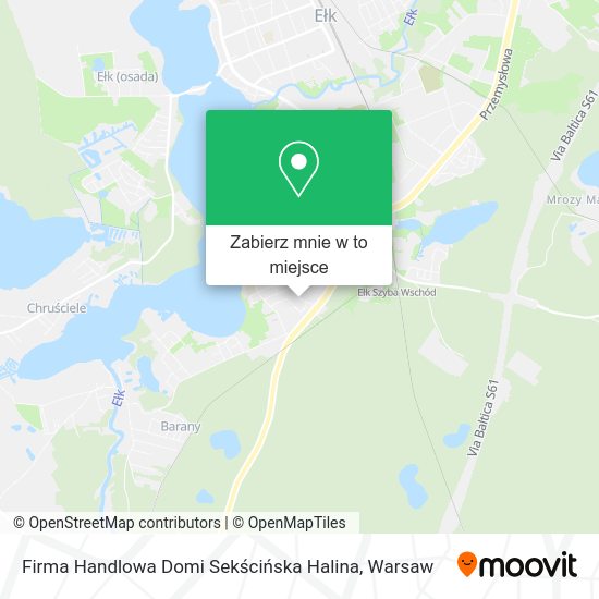 Mapa Firma Handlowa Domi Sekścińska Halina