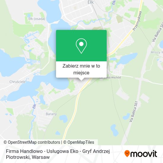 Mapa Firma Handlowo - Usługowa Eko - Gryf Andrzej Piotrowski