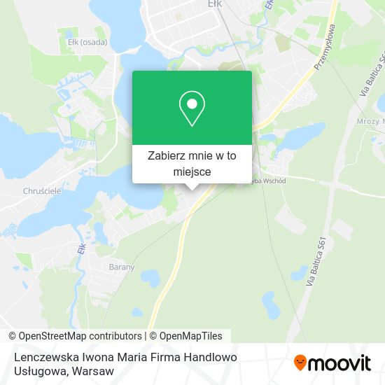 Mapa Lenczewska Iwona Maria Firma Handlowo Usługowa