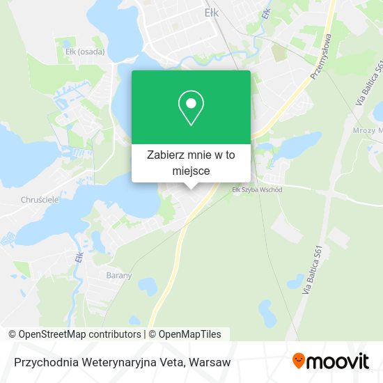 Mapa Przychodnia Weterynaryjna Veta