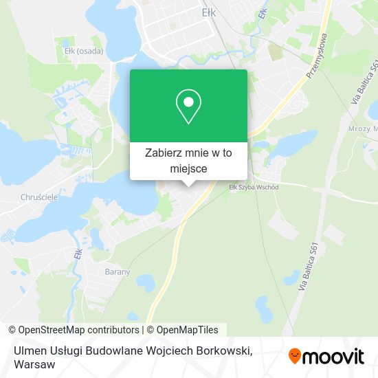 Mapa Ulmen Usługi Budowlane Wojciech Borkowski