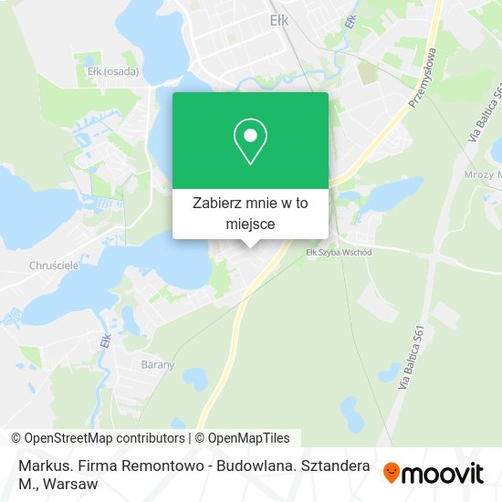 Mapa Markus. Firma Remontowo - Budowlana. Sztandera M.