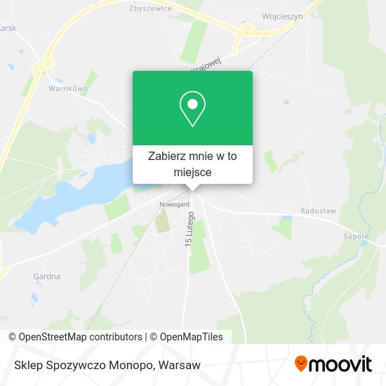 Mapa Sklep Spozywczo Monopo