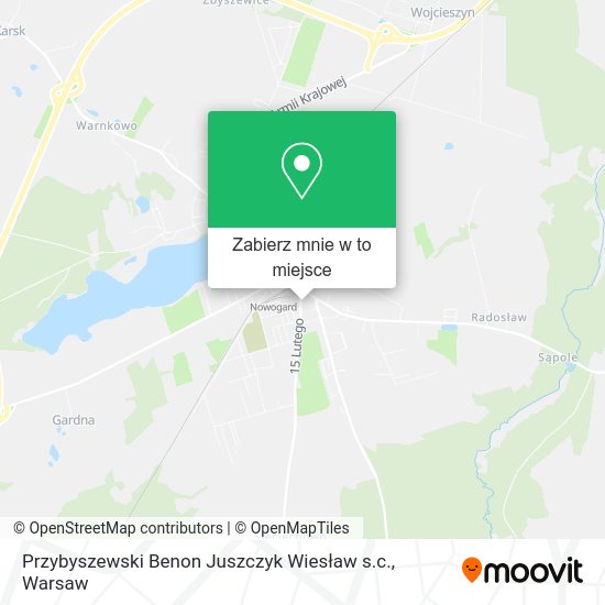 Mapa Przybyszewski Benon Juszczyk Wiesław s.c.