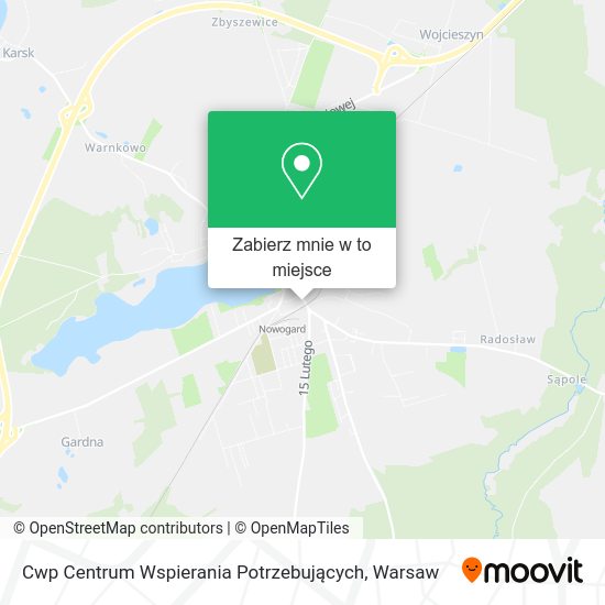 Mapa Cwp Centrum Wspierania Potrzebujących