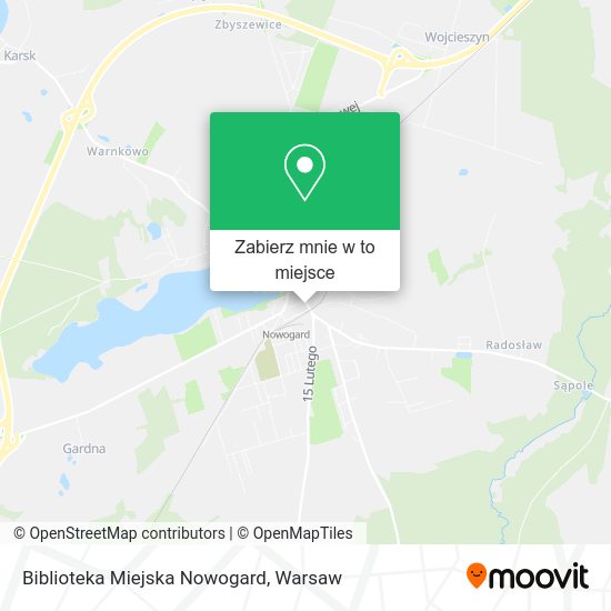 Mapa Biblioteka Miejska Nowogard