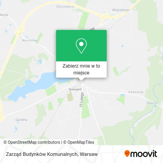 Mapa Zarząd Budynków Komunalnych