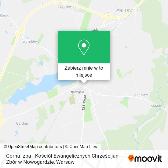 Mapa Górna Izba - Kościół Ewangelicznych Chrześcijan Zbór w Nowogardzie