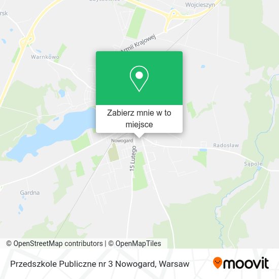 Mapa Przedszkole Publiczne nr 3 Nowogard