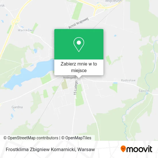 Mapa Frostklima Zbigniew Komarnicki