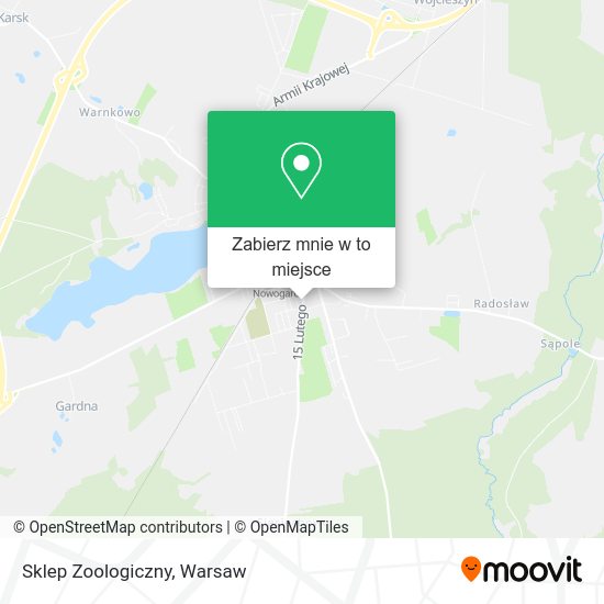 Mapa Sklep Zoologiczny