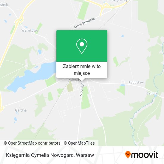 Mapa Księgarnia Cymelia Nowogard