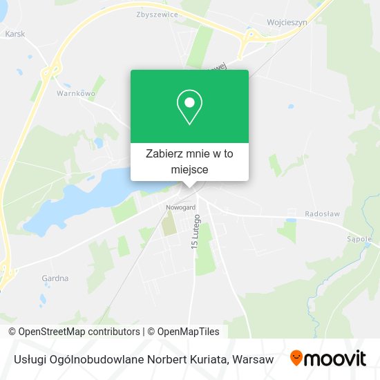 Mapa Usługi Ogólnobudowlane Norbert Kuriata