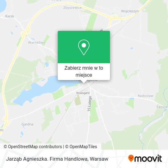 Mapa Jarząb Agnieszka. Firma Handlowa