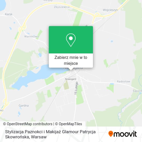 Mapa Stylizacja Paznokci i Makijaż Glamour Patrycja Skowrońska