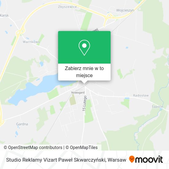 Mapa Studio Reklamy Vizart Paweł Skwarczyński