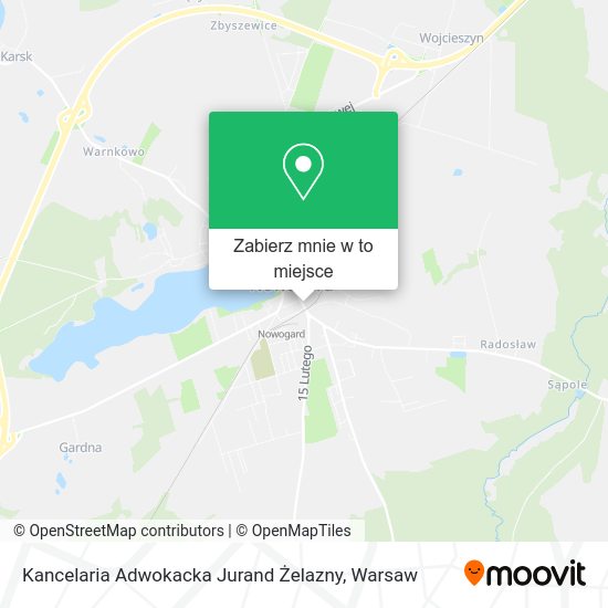 Mapa Kancelaria Adwokacka Jurand Żelazny