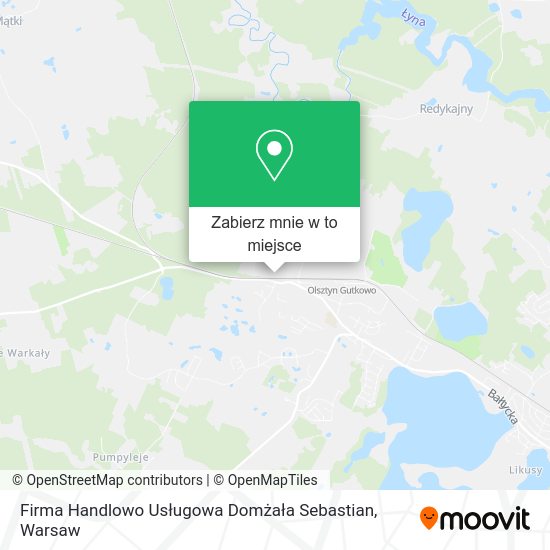 Mapa Firma Handlowo Usługowa Domżała Sebastian