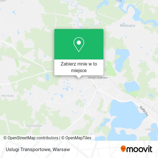 Mapa Uslugi Transportowe