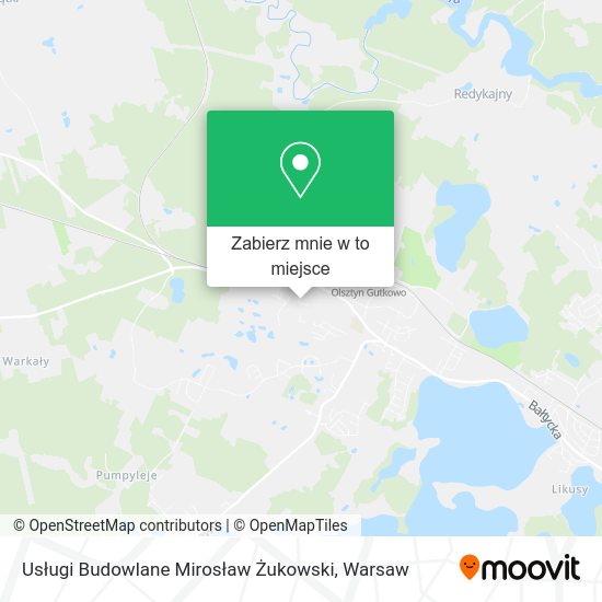 Mapa Usługi Budowlane Mirosław Żukowski