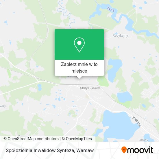 Mapa Spółdzielnia Inwalidów Synteza