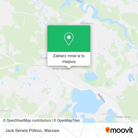 Mapa Jack Serwis Północ