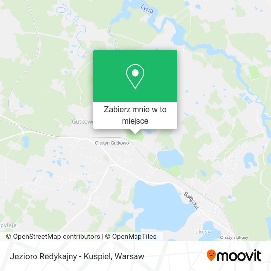 Mapa Jezioro Redykajny - Kuspiel