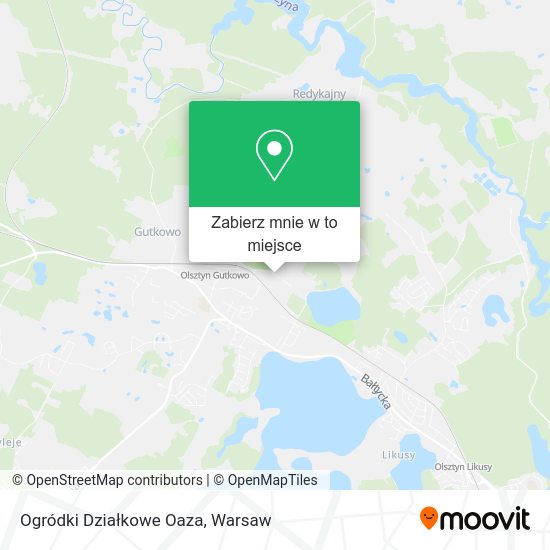 Mapa Ogródki Działkowe Oaza