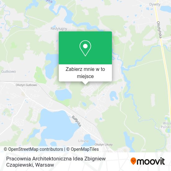 Mapa Pracownia Architektoniczna Idea Zbigniew Czapiewski