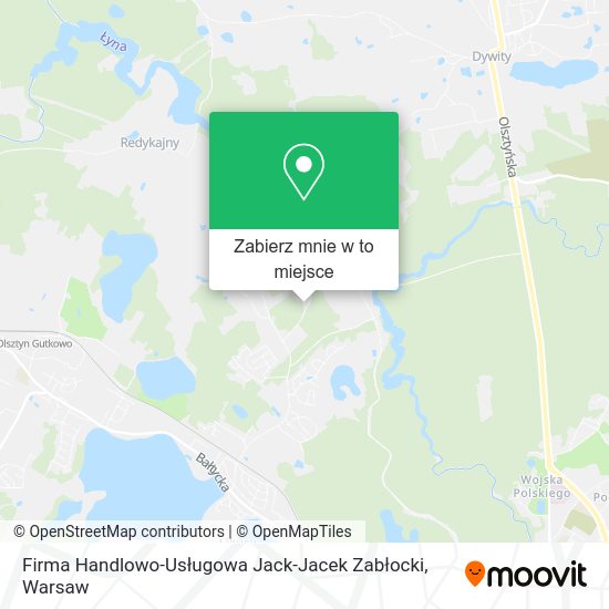 Mapa Firma Handlowo-Usługowa Jack-Jacek Zabłocki