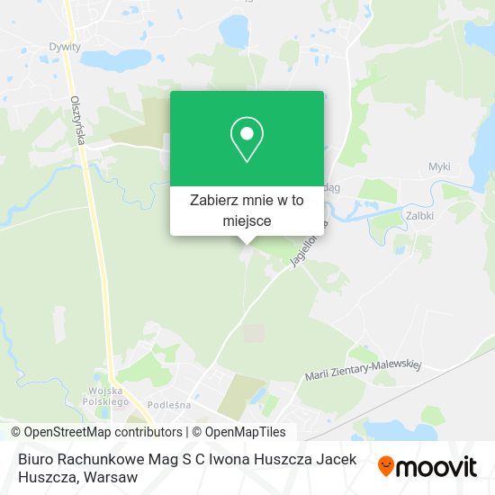 Mapa Biuro Rachunkowe Mag S C Iwona Huszcza Jacek Huszcza