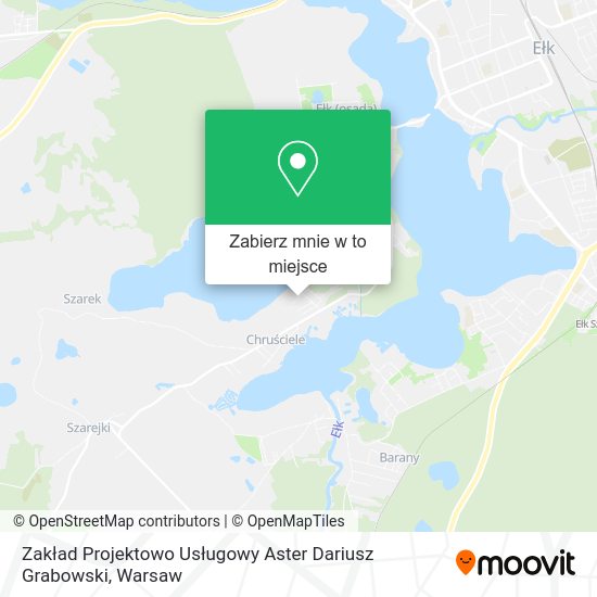 Mapa Zakład Projektowo Usługowy Aster Dariusz Grabowski