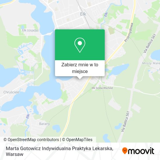 Mapa Marta Gotowicz Indywidualna Praktyka Lekarska