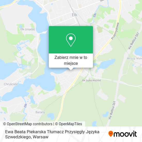 Mapa Ewa Beata Piekarska Tłumacz Przysięgły Języka Szwedzkiego