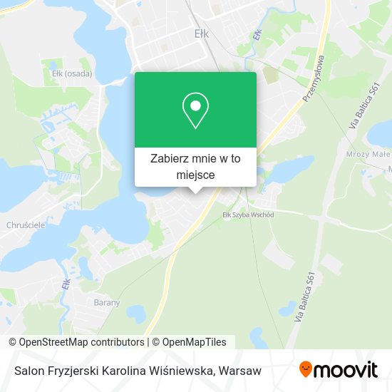 Mapa Salon Fryzjerski Karolina Wiśniewska