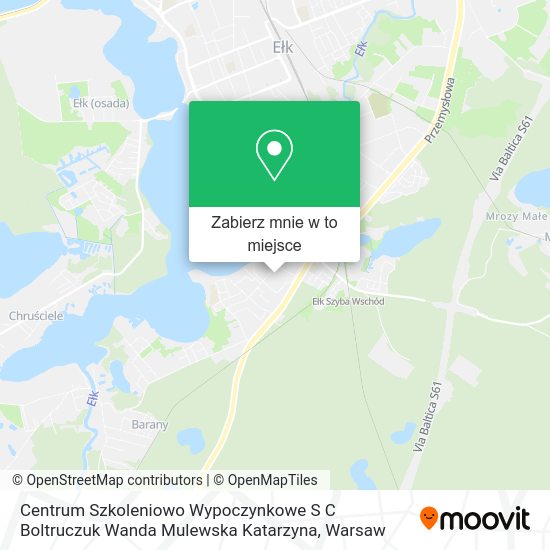 Mapa Centrum Szkoleniowo Wypoczynkowe S C Boltruczuk Wanda Mulewska Katarzyna