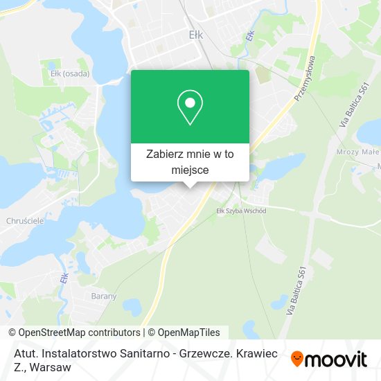 Mapa Atut. Instalatorstwo Sanitarno - Grzewcze. Krawiec Z.