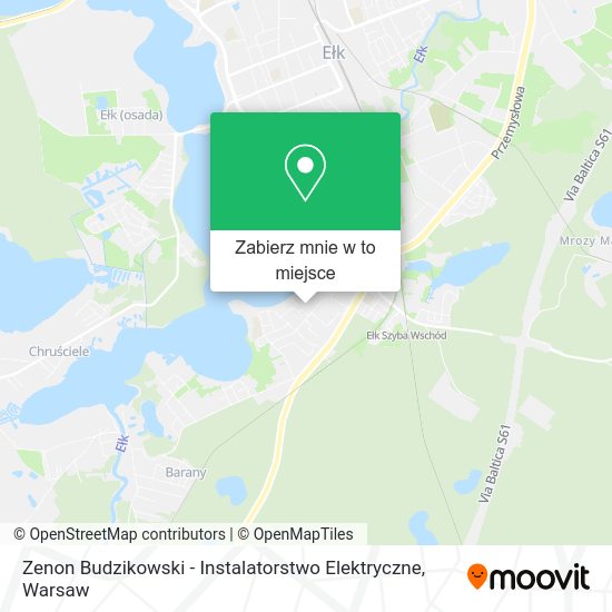 Mapa Zenon Budzikowski - Instalatorstwo Elektryczne