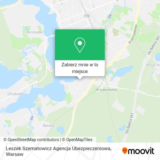 Mapa Leszek Szematowicz Agencja Ubezpieczeniowa