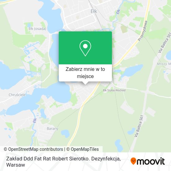 Mapa Zakład Ddd Fat Rat Robert Sierotko. Dezynfekcja